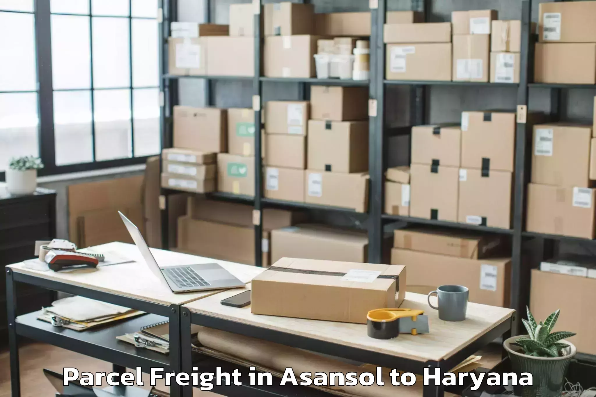 Asansol to Ambala Parcel Freight Booking